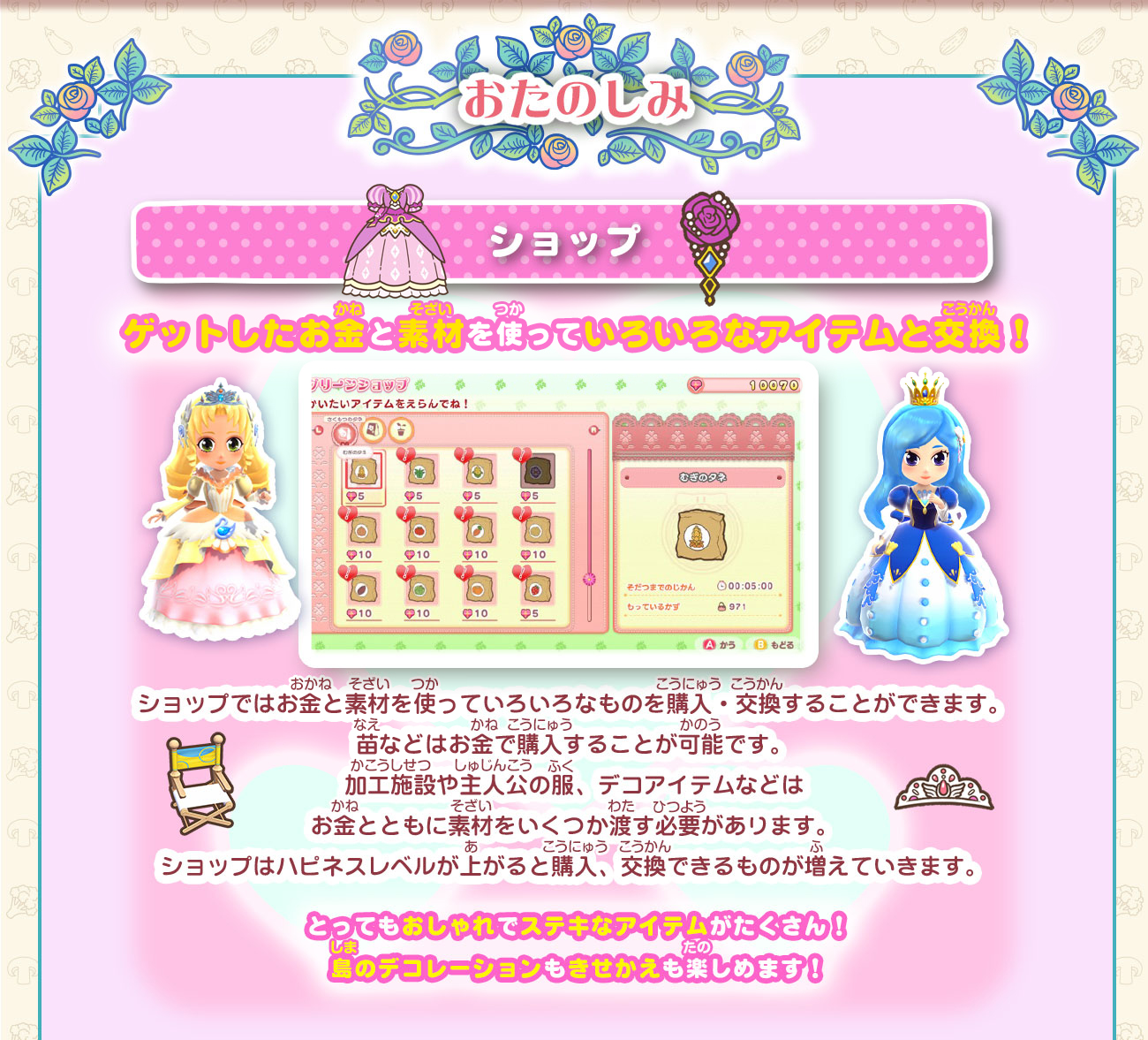 おたのしみ｜Nintendo Switch『プリティ・プリンセス マジカルガーデン
